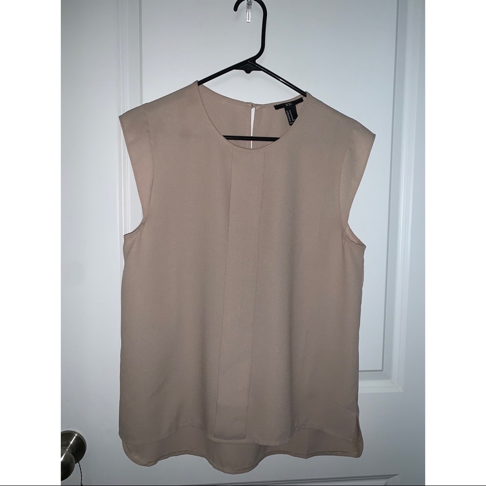 Forever 21 Tan Sleeveless Top